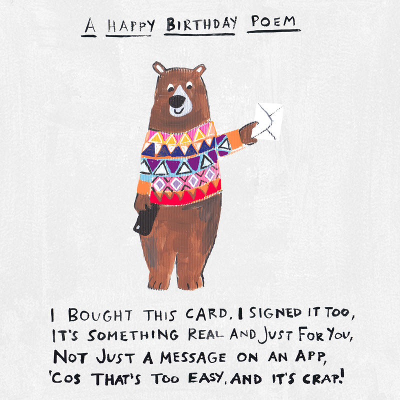 Ho-Hum. Birthday Poem