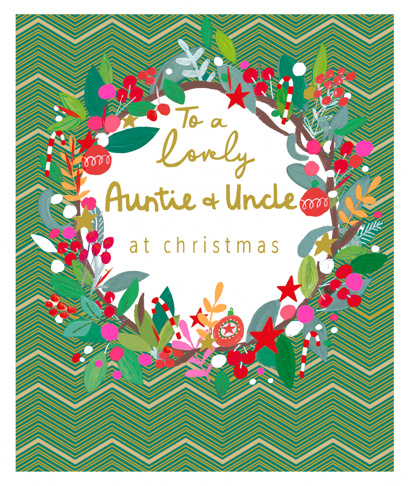 To A Lovely Auntie & Uncle At Christmas