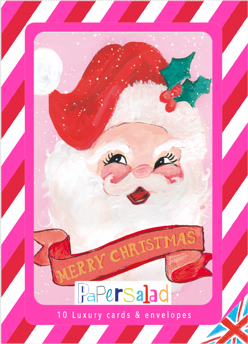 Merry Christmas Santa (Pack Of 10 Cards)